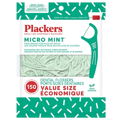 Plackers Flossers - Micro Mint - 150s