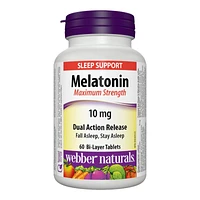 Webber Naturals Maximum Strength Melatonin Bi-Layer Tablets - 10mg - 60's