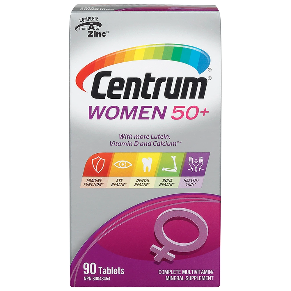 Centrum Women 50+ Multivitamin/Mineral Supplement - 90's