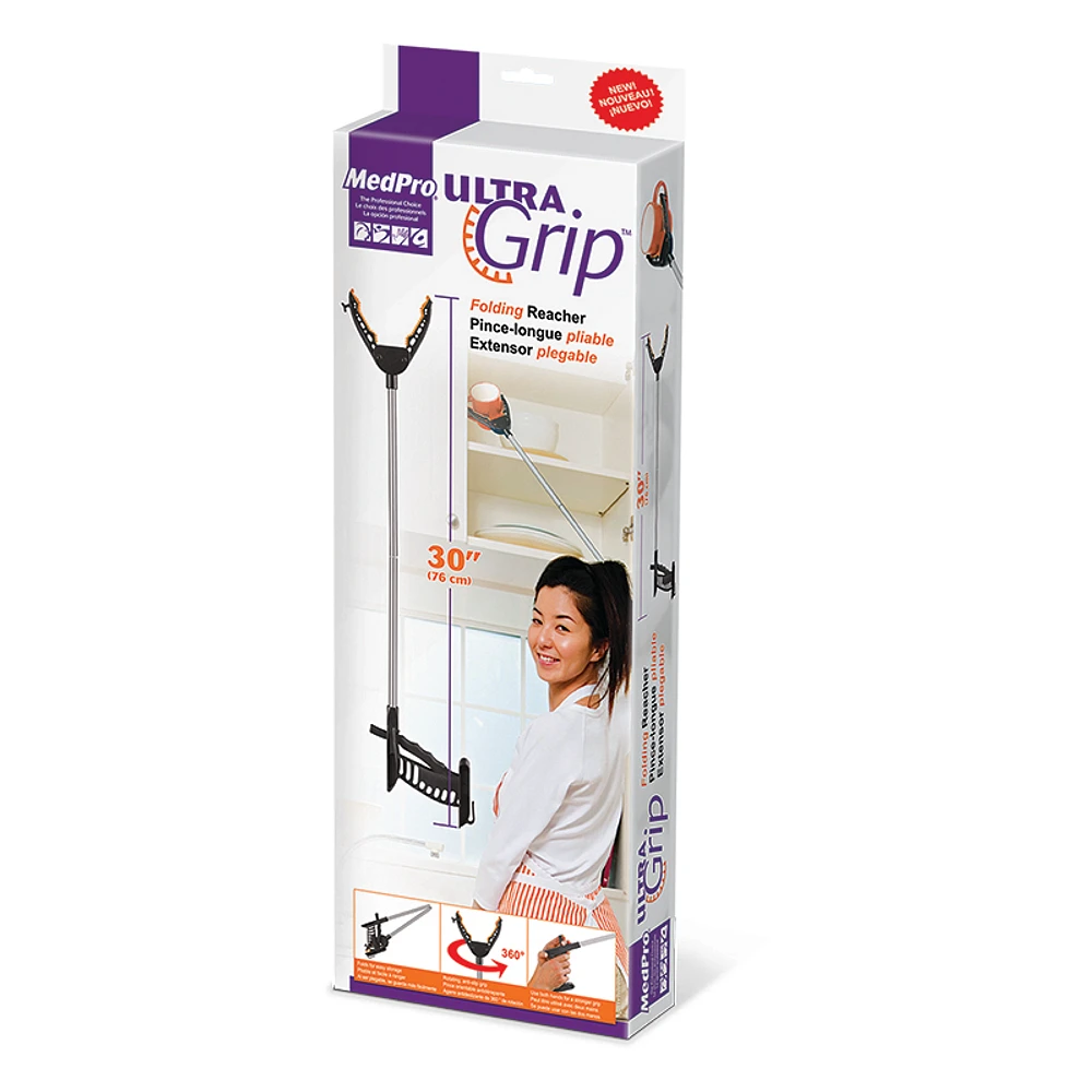 MedPro UltraGrip Folding Reacher - 30inch