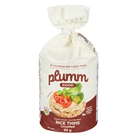 Plum-M-Good Organic Rice Thins - Unsalted - 12s