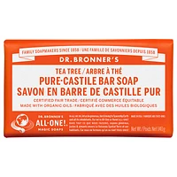 Dr Bronner's Pure Castile Bar Soap - Tea Tree - 140g