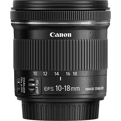 Canon EF-S 10-18mm f/4.5-5.6 IS STM Ultra Wide Zoom Lens - 9519B002