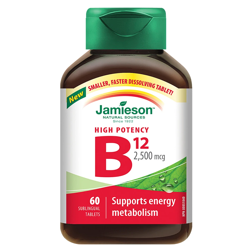 Jamieson Vitamin B12 2500mcg - 60s