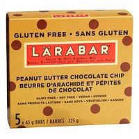 Larabar Peanut Butter Chocolate Chips - 5 x 45g