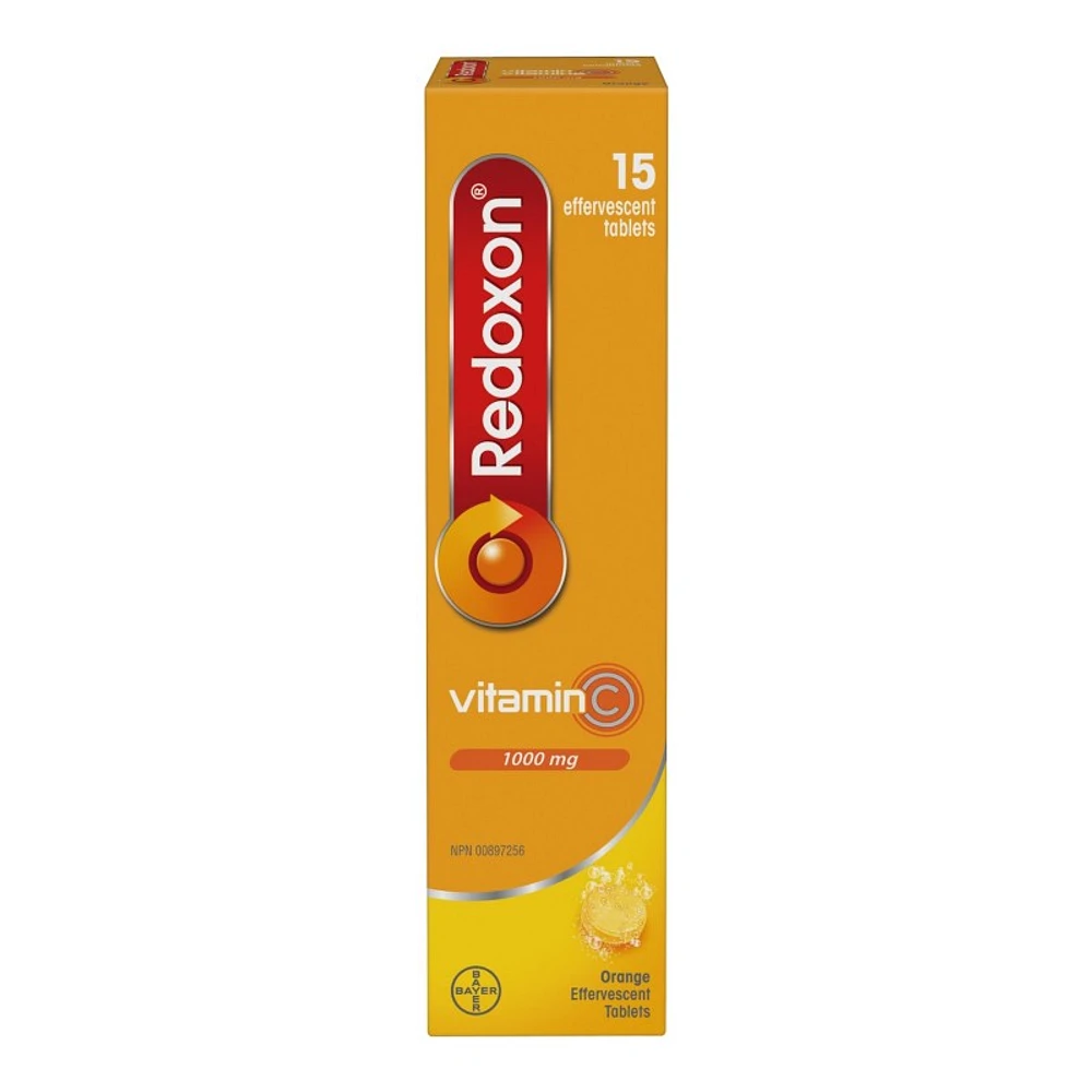 Redoxon Vitamin C Effervescent Tablets - Orange - 15's