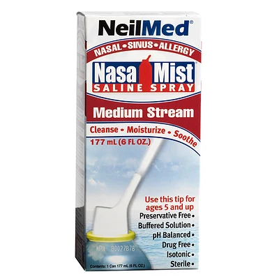 Neilmed NasaMist Saline Spray - Medium Stream - 177ml