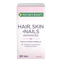 Nature's Bounty Hair, Skin & Nails Advanced Multivitamin Tablets - 90's