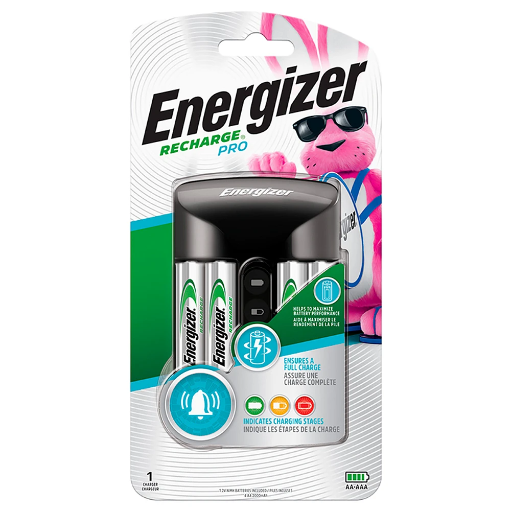 Energizer NiMH Pro Charger with 4AA - CHPROWB4