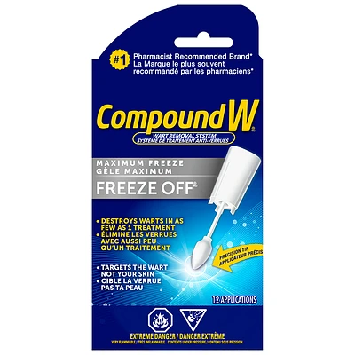 Compound W Freeze Off Wart Removal System - 12 applicators