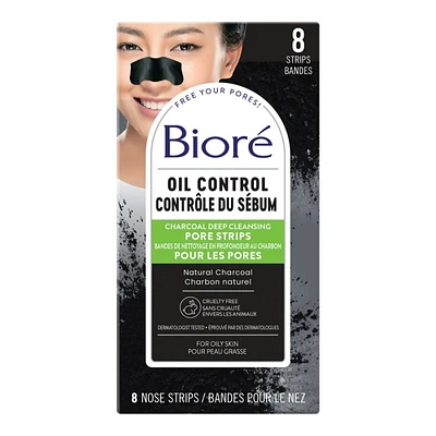 BiorÃ© Charcoal Pore Strips - 8's