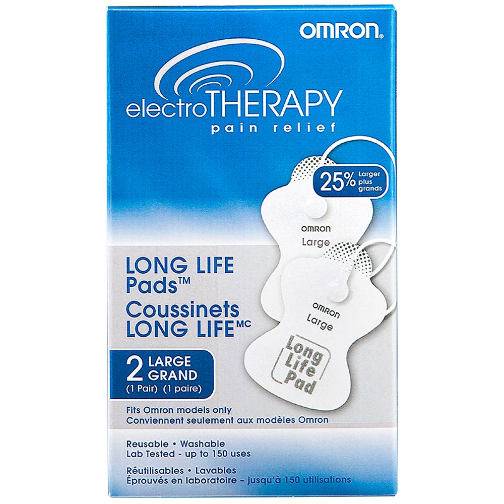 Omron ElectroTherapy Pain Relief Replacement Pads Large- PMLLPADCAN-L