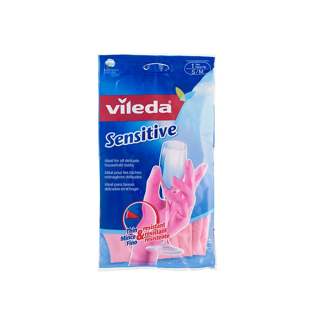 Vileda House Hold Gloves Sensitive Touch