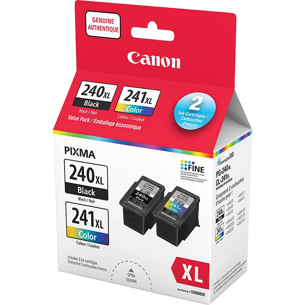 Canon PG-240XL and CL-241XL Ink Value Pack