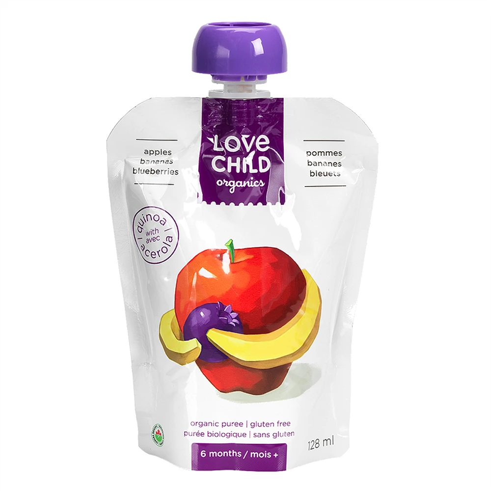 Love Child Apple Bananas Blueberries - 128ml