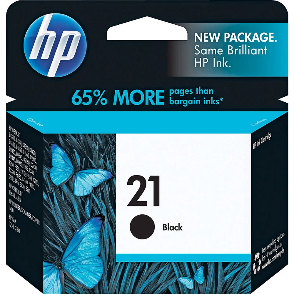 HP 21 Original Ink Cartridge - Black - C9351AN#140