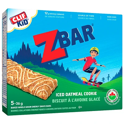 Clif Kid Organic Zbar - Iced Oatmeal Cookie - 5 x 36g