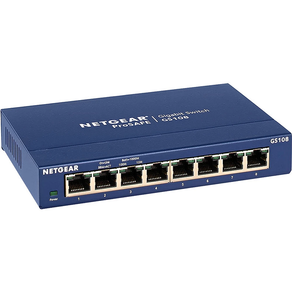 Netgear ProSAFE 8-Port Gigabit Desktop Switch - GS108-400NAS