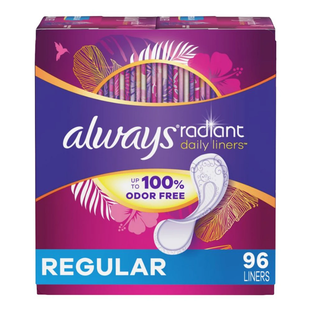 Always Radiant Pantyliners - Regular - 96's