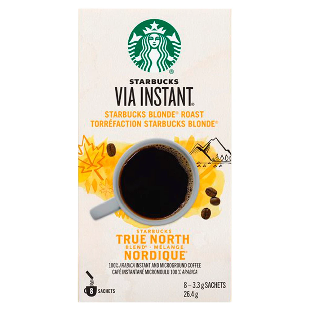 Starbucks VIA Instant Coffee - True North - 8s