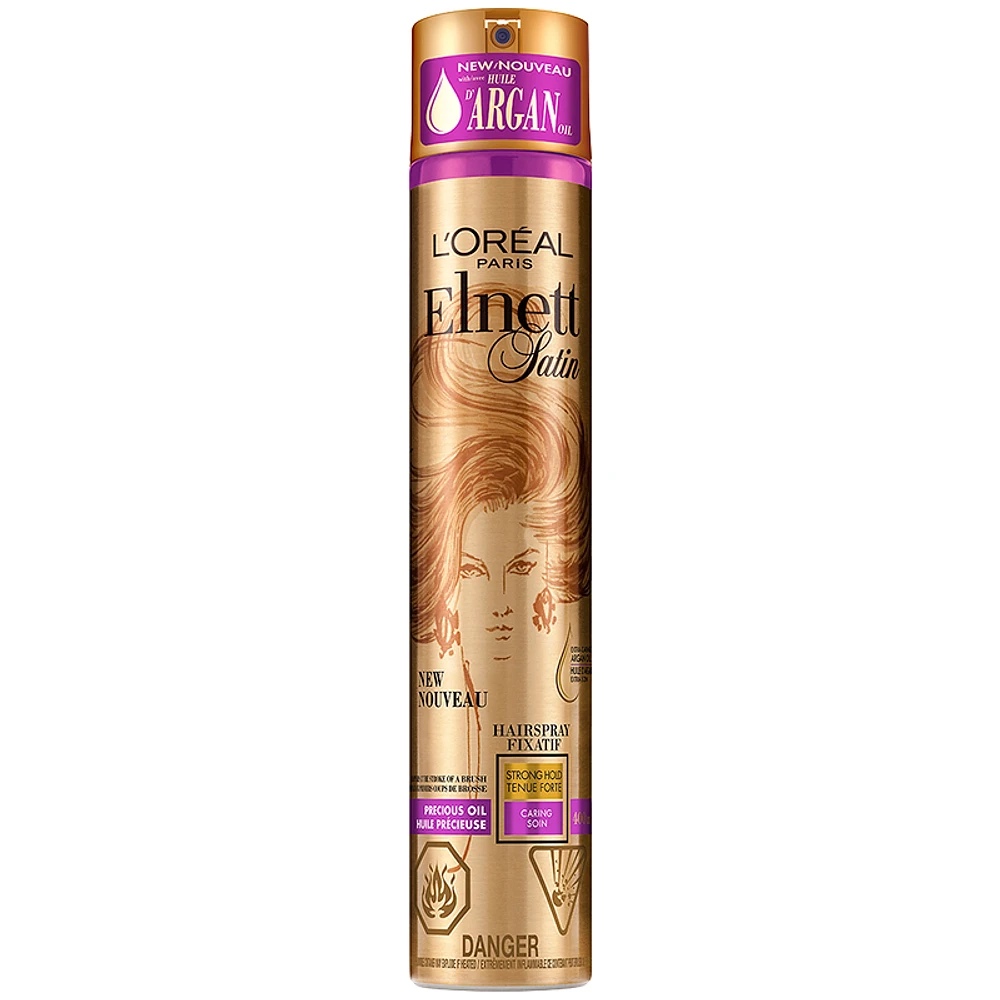 Elnett Satin Precious Oils Argan Hairspray - Strong Hold - 400ml