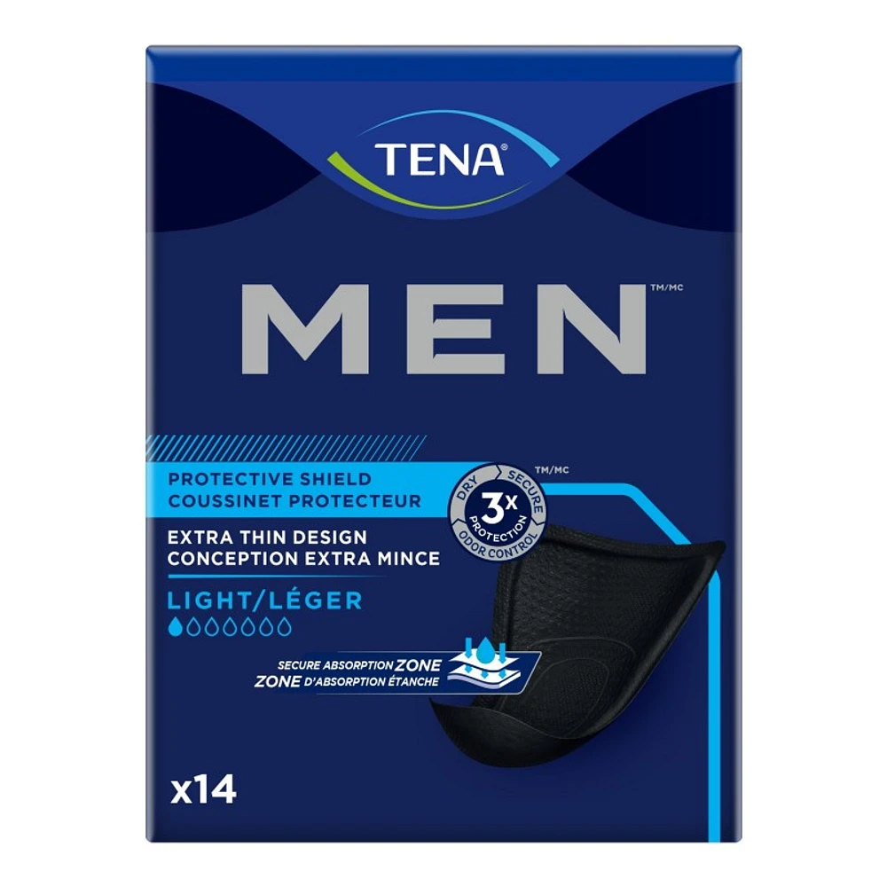 TENA Men Protective Incontinence Shield - Light - 14s