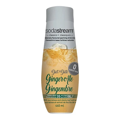 SodaStream Classics Diet Caffeine Free Ginger Ale - 440ml