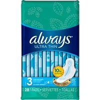 Always Ultra Thin Size 3 - Extra Super Long - 28s