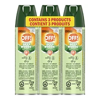 OFF! Deep Woods Insect Repellent - Dry - 3 x 113g