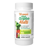 Webber Naturals Women's Most Complete Multi Vegetarian Capsules - 90's