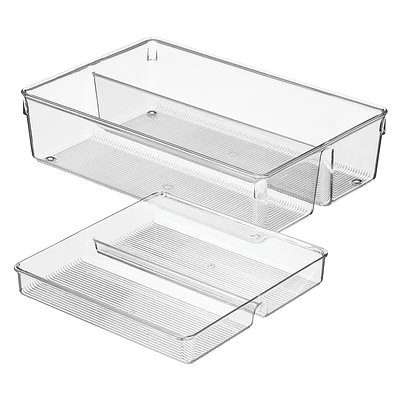 InterDesign Storage - 8 x 12 x 3in - 2 piece