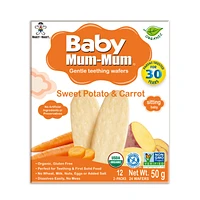 Baby Mum-Mum Organic Sweet Potato and Carrot Rice Rusks - 24 pack - 50g