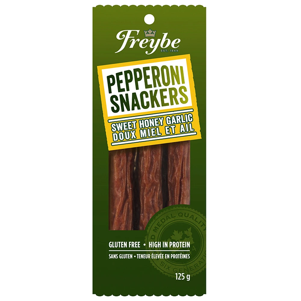 Freybe Pepperoni Snackers - Honey Garlic - 125g