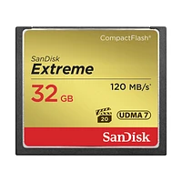 SanDisk Extreme 32GB CompactFlash Memory Card - SDCFXSB-032G-G46