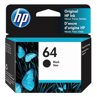 HP 64 Black Printer Ink Cartridge