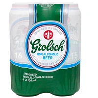 Grolsch Non-Alcoholic Beer - 4 x 500ml