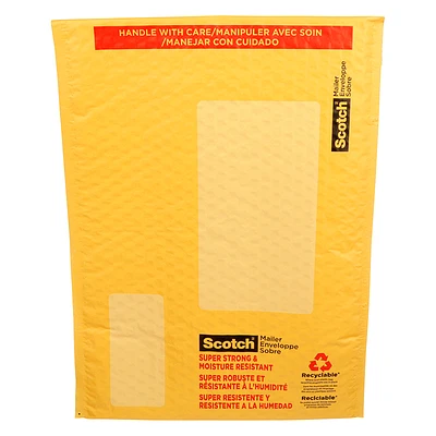 Scotch Plastic Bubble Mailer - 10.5 x 15"