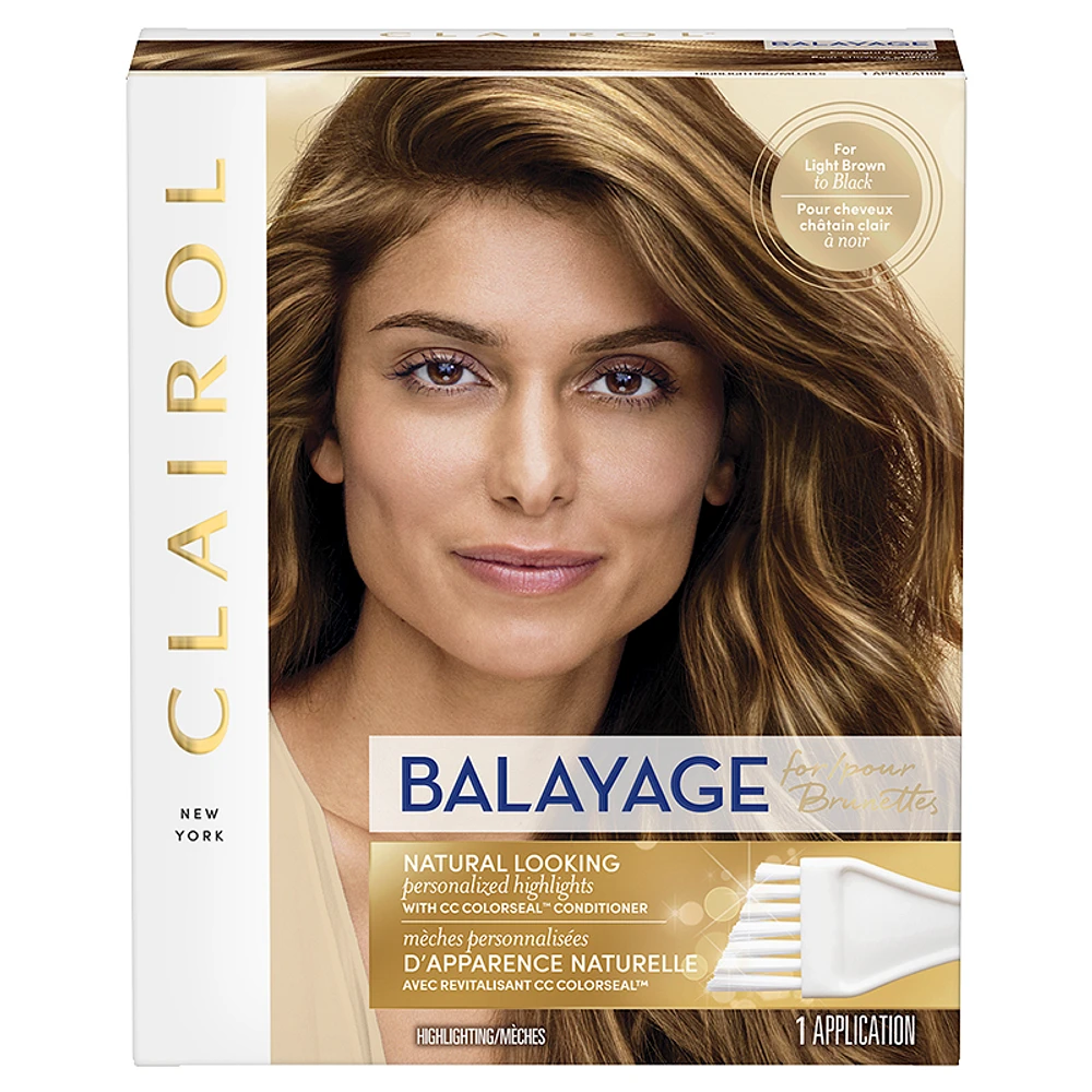 Clairol Balayage Highlighting for Brunettes - Light Brown to Black