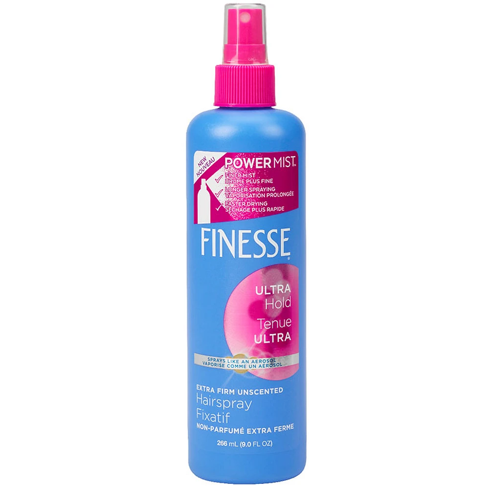 Finesse Extra Firm Unscented Hairspray - Ultra Hold - 266ml