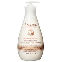 Live Clean Moisturizing Liquid Hand Soap - Coconut Milk - 500ml