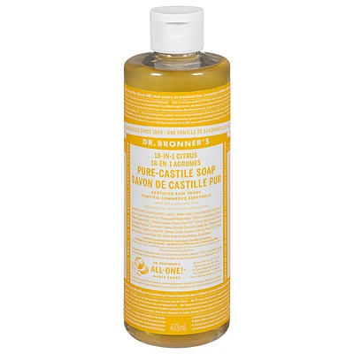 Dr. Bronner's 18-IN-1 Pure-Castile Liquid Soap - Citrus