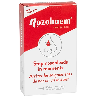 Nozohaem Nasal Gel Stop Nose Bleeds - 4 x 5ml