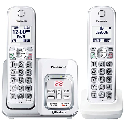 Panasonic -Handset Cordless Phone - White