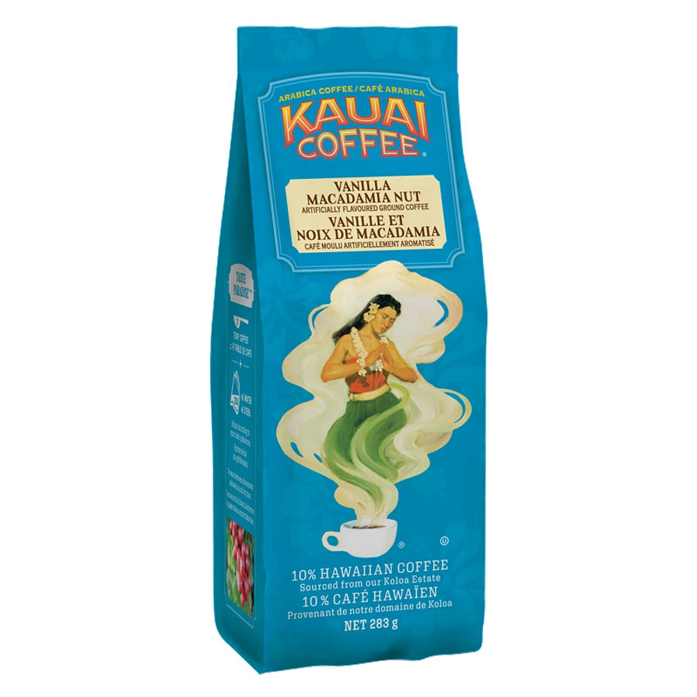 Kauai Coffee - Vanilla Macadamia Nut - Ground Coffee - 283g