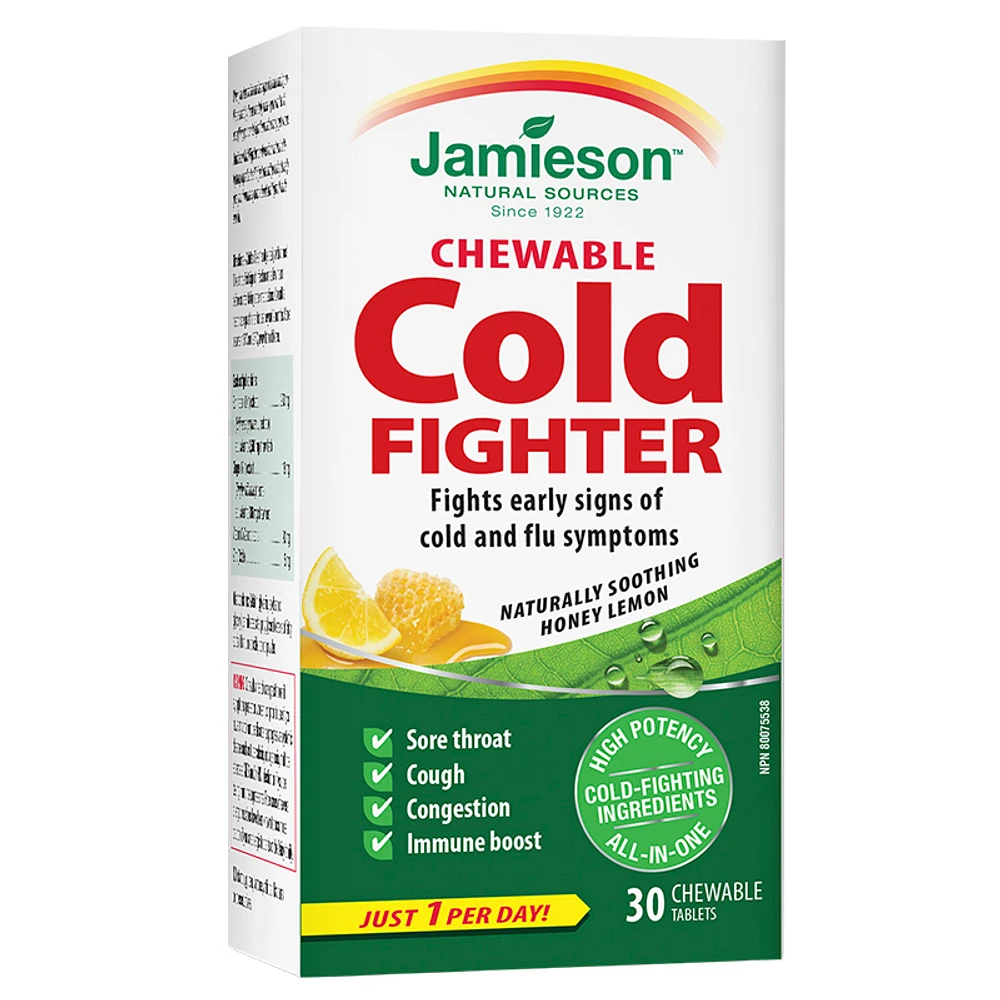 Jamieson Chewable Cold Fighter - Honey Lemon - 30s