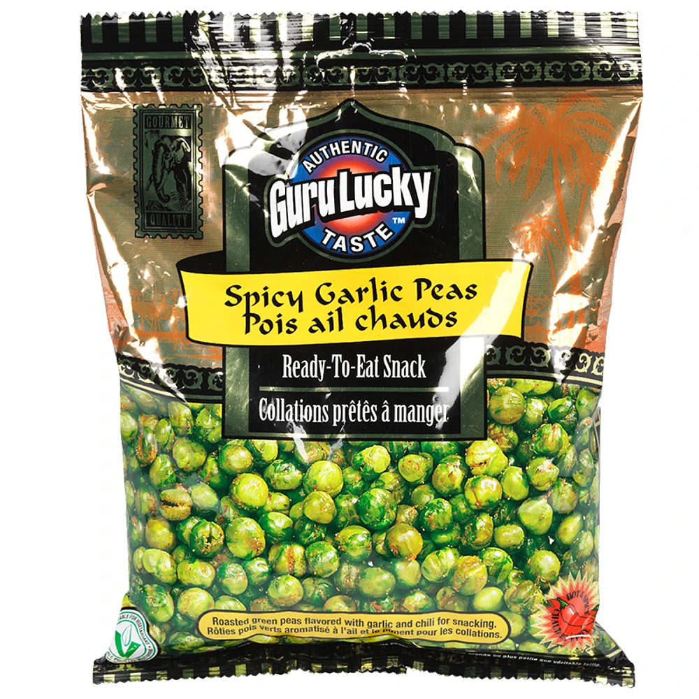 Guru Lucky Ready to Eat Snack - Spicy Garlic Peas - 341g