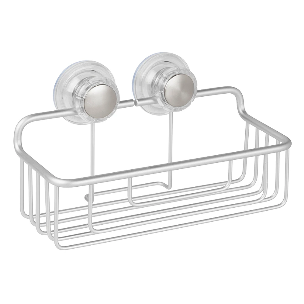 InterDesign Metro Suction Basket - Aluminum