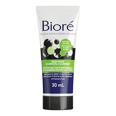 BiorÃ© Charcoal - Deep Pore Charcoal Cleanser - Foam - 30ml