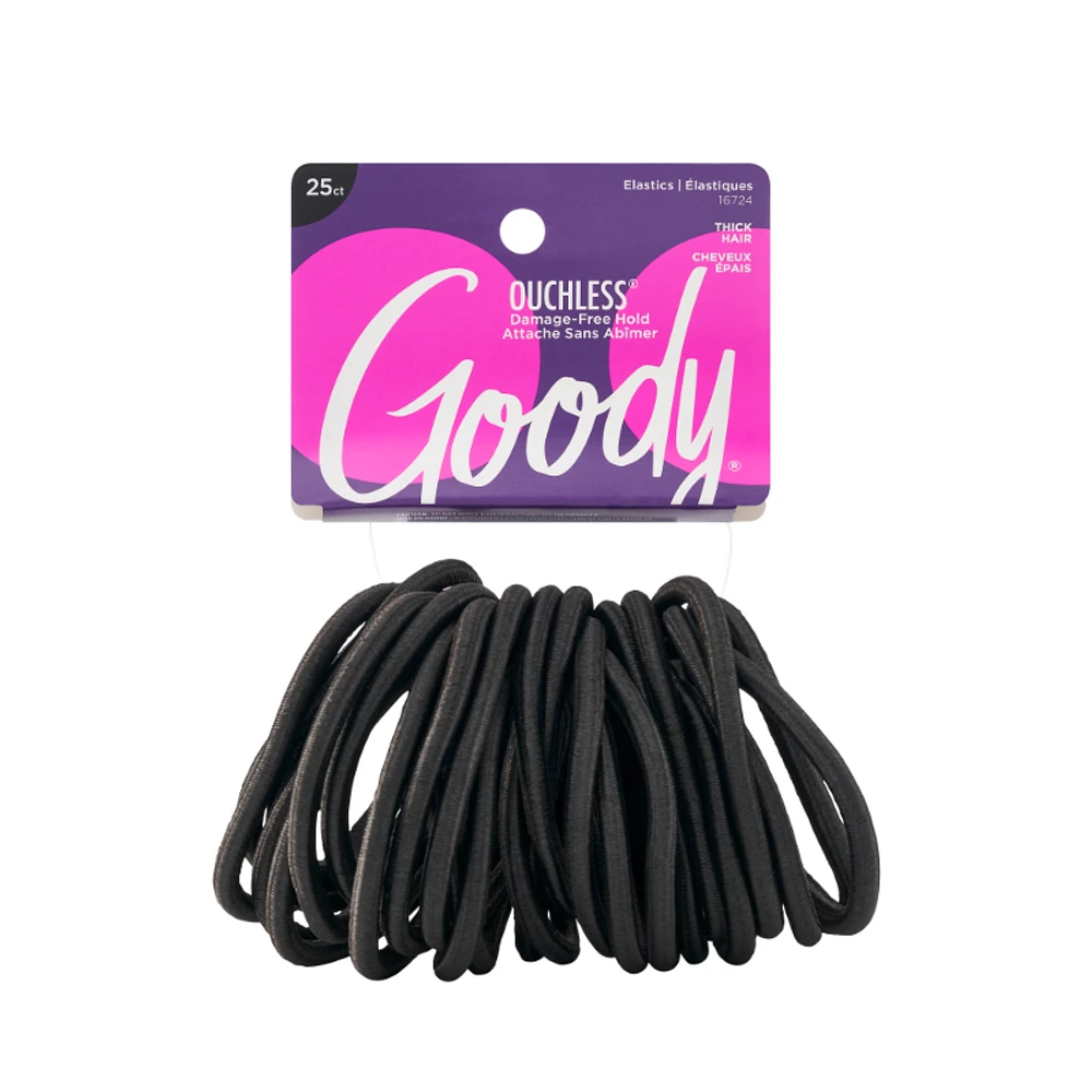 Goody Ouchless No Metal Elastics Thick Hair - 16724 - 25s