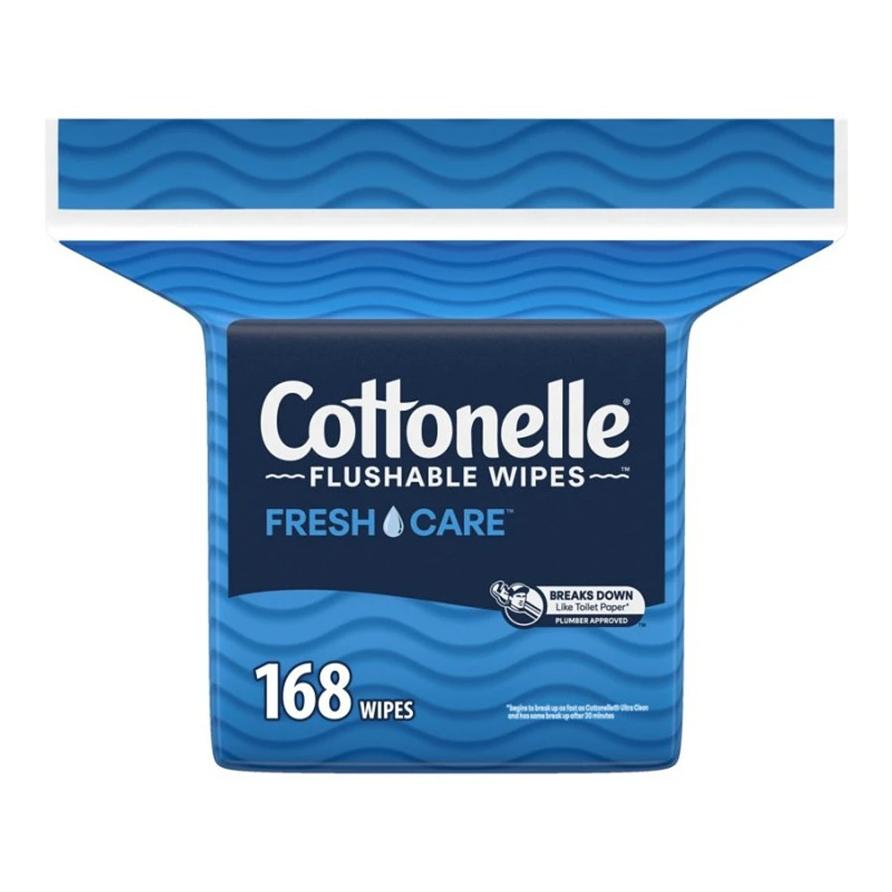 Cottonelle Flushable Cleaning Wipes - 168 Wipes